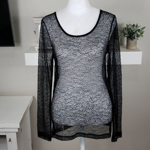 Rosemunde Copenhagen Sheer Lace Top NWOT